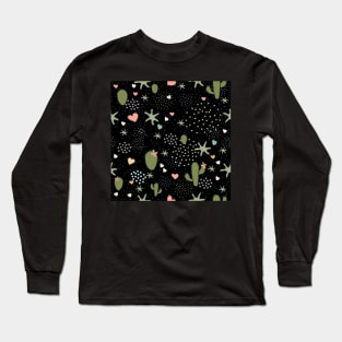 Sweet cactus pattern Long Sleeve T-Shirt